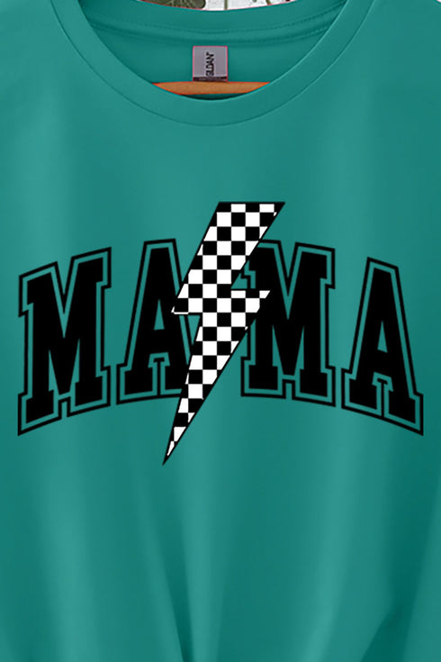 Checkered Strike Mama Softstyle Adult T-Shirt