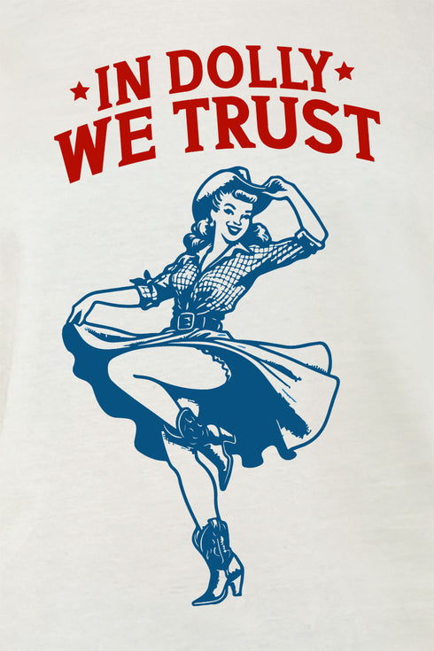Cowgirl In Dolly We Trust Softstyle Adult T-Shirt