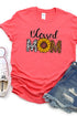 Cow Leopard Blessed Mom Softstyle Adult T-Shirt