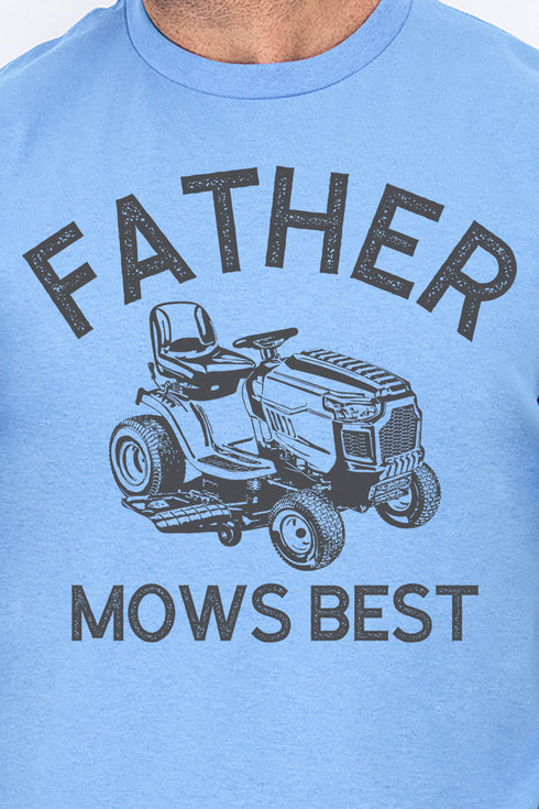 Father Mows Best Softstyle Adult T-Shirt