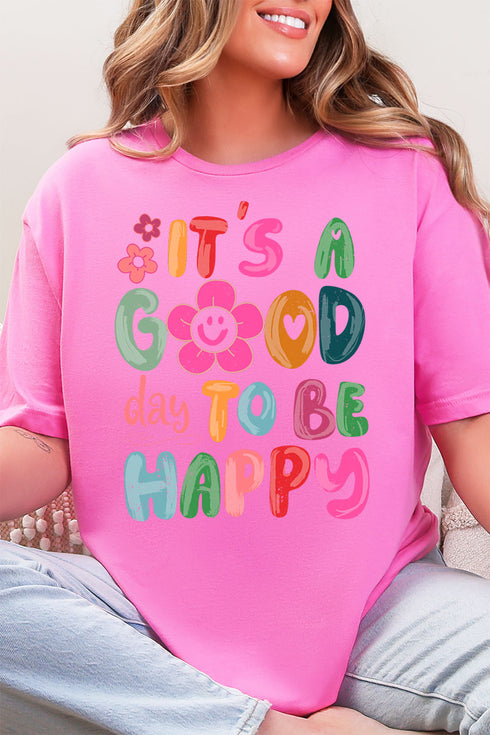 Good Day To Be Happy Softstyle Adult T-Shirt