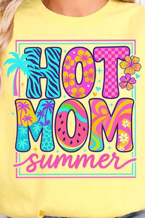 Hot Mom Summer Softstyle Adult T-Shirt