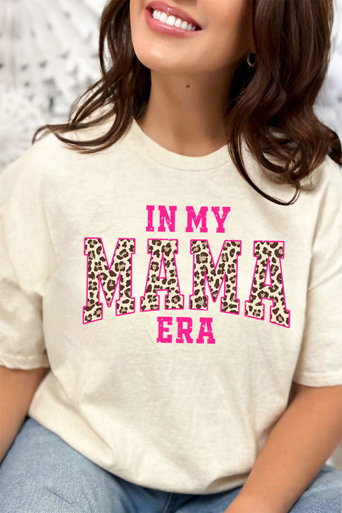 In My Mama Era Leopard Softstyle Adult T-Shirt