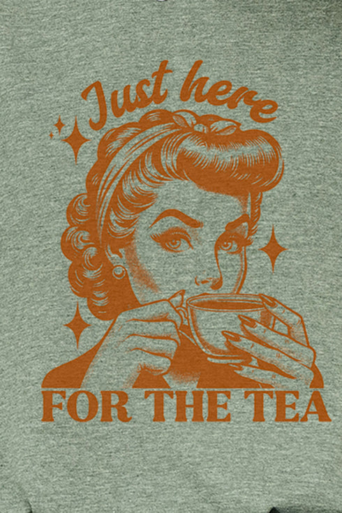 Just Here For The Tea Softstyle Adult T-Shirt