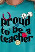 Proud Teacher Softstyle Adult T-Shirt