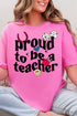 Proud Teacher Softstyle Adult T-Shirt