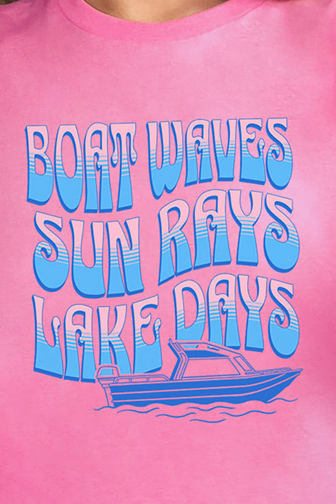 Stacked Retro Lake Days Softstyle Adult T-Shirt