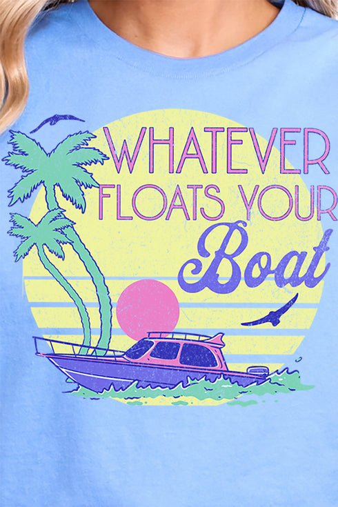 Retro Whatever Floats Your Boat Softstyle Adult T-Shirt