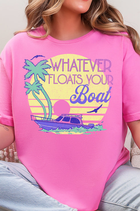 Retro Whatever Floats Your Boat Softstyle Adult T-Shirt