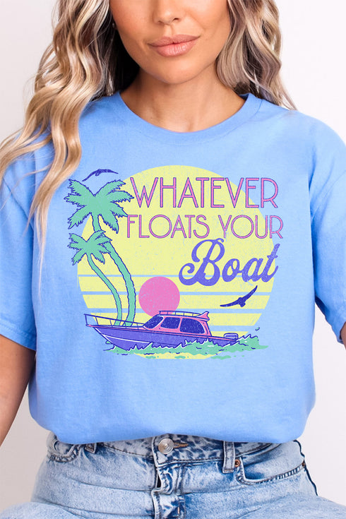 Retro Whatever Floats Your Boat Softstyle Adult T-Shirt