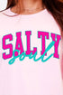 Salty Soul Color Block Softstyle Adult T-Shirt