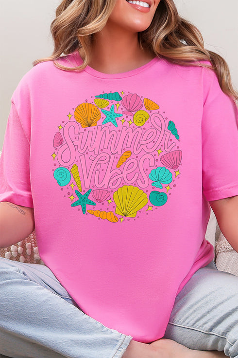 Shells & Summer Vibes Softstyle Adult T-Shirt