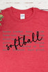 Softball All The Things Softstyle Adult T-Shirt