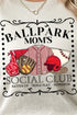 Softball Ballpark Moms Social Club Softstyle Adult T-Shirt