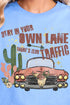 Stay In Your Lane Softstyle Adult T-Shirt
