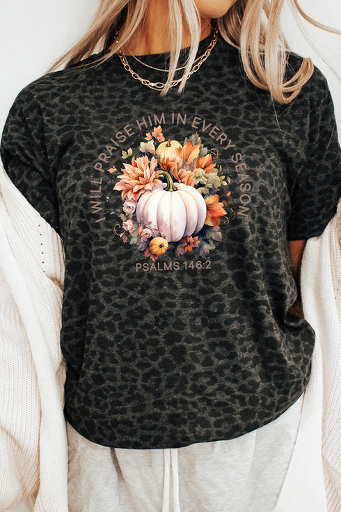 Pumpkin Praise In Every Season Fine Jersey Tee