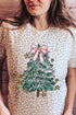 Christmas Tree Let Us Adore Him Fine Jersey Tee