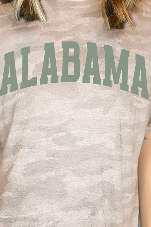 Green Arched Alabama Fine Jersey Tee