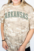 Green Arched Arkansas Fine Jersey Tee