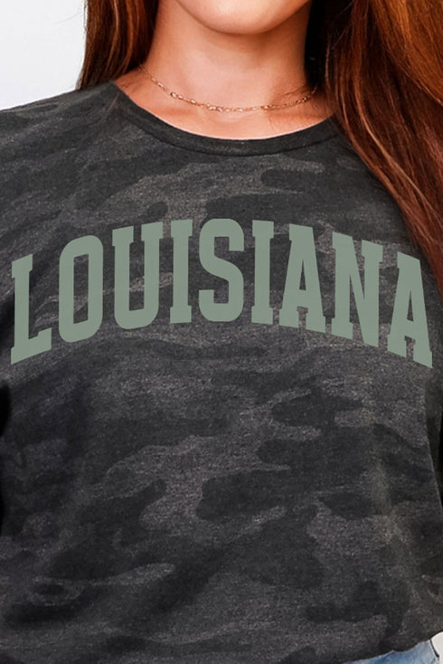 Green Arched Louisiana Fine Jersey Tee