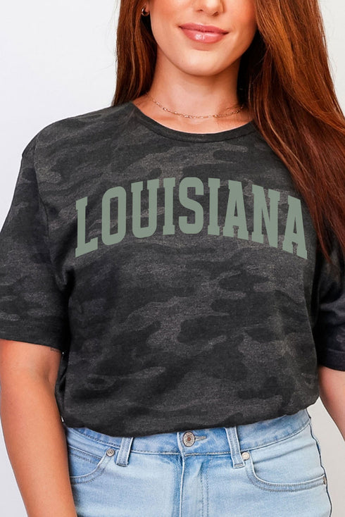 Green Arched Louisiana Fine Jersey Tee
