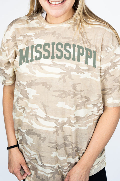 Green Arched Mississippi Fine Jersey Tee