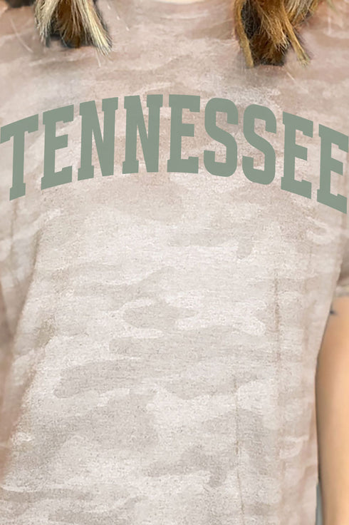 Green Arched Tennessee Fine Jersey Tee