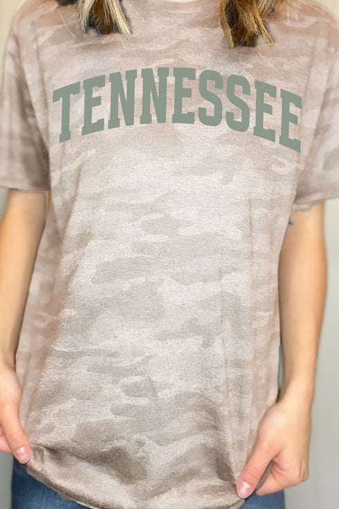 Green Arched Tennessee Fine Jersey Tee