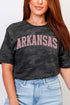Pink Arched Arkansas Fine Jersey Tee