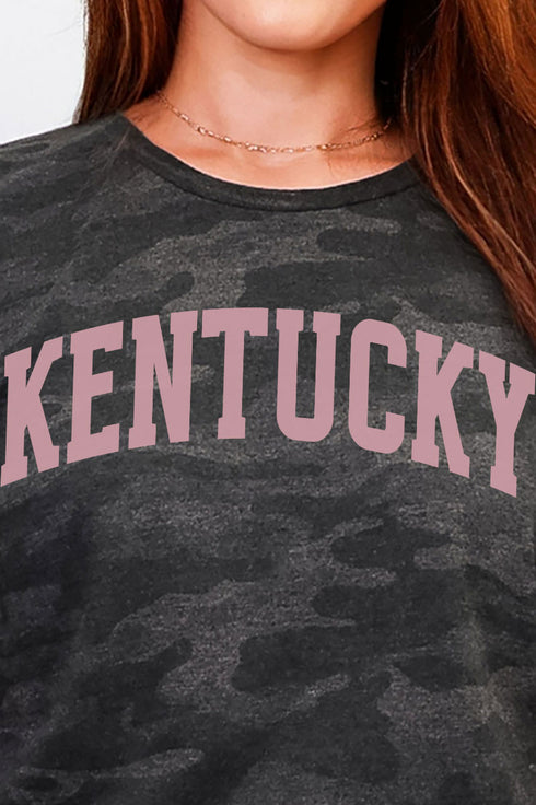 Pink Arched Kentucky Fine Jersey Tee