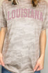 Pink Arched Louisiana Fine Jersey Tee