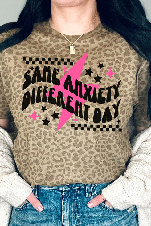 Same Anxiety Different Day Fine Jersey Tee