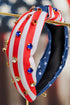 Crystal Avenue Red, White & Radiant Headband