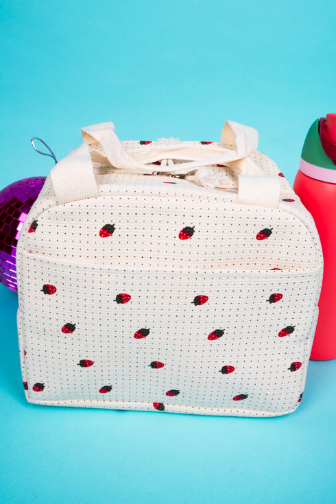Strawberry Fields Insulated Lunch Bag