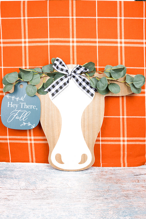 18 x 23.5 'Hey There Fall' Cow Wall Sign