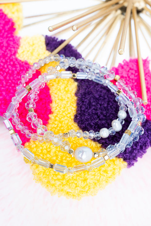 Ella Iridescent Bracelet Set