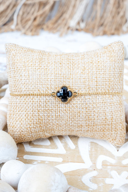 Black City Nights Goldtone Bracelet