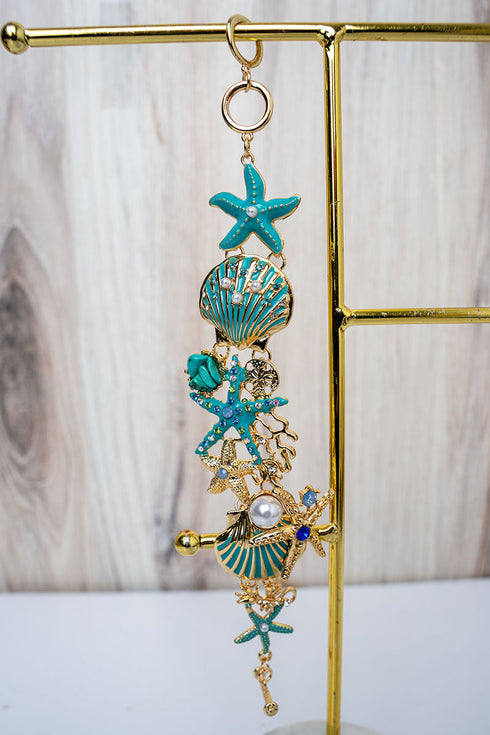 Ocean Treasures Turquoise and Goldtone Toggle Bracelet