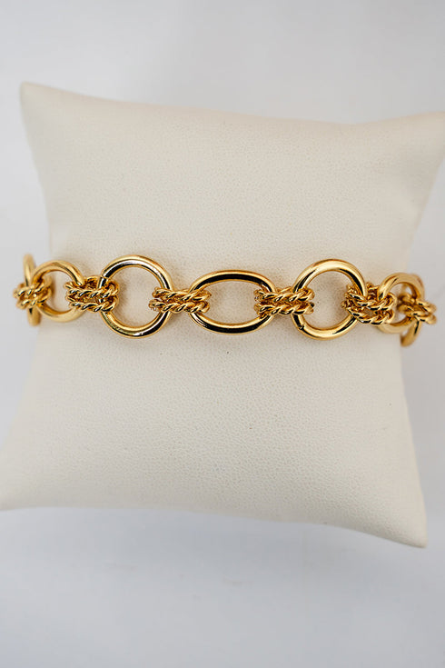 Executive Glam Goldtone Link Bracelet