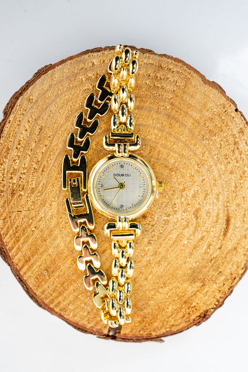 Polished Hour Goldtone Watch