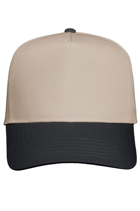 Upside Down Spooky Embroidered Five Panel Twill Cap