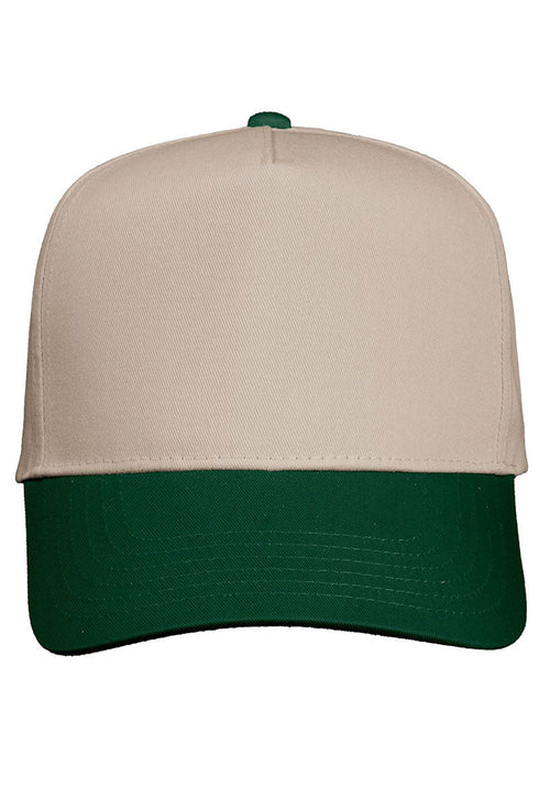 Upside Down Spooky Embroidered Five Panel Twill Cap