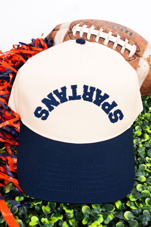 Upside Down Custom Mascot Embroidered Five Panel Twill Cap *Customize Your Text and Choose Thread Color