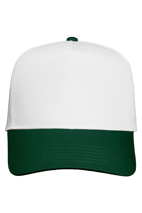 Upside Down Custom Mascot Embroidered Five Panel Twill Cap *Customize Your Text and Choose Thread Color