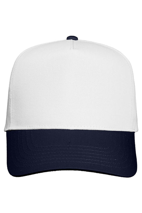 Upside Down Custom Mascot Embroidered Five Panel Twill Cap *Customize Your Text and Choose Thread Color