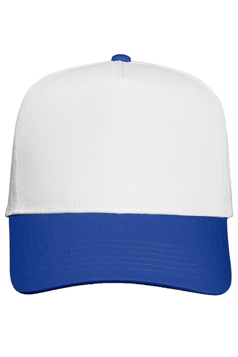 Upside Down Custom Mascot Embroidered Five Panel Twill Cap *Customize Your Text and Choose Thread Color