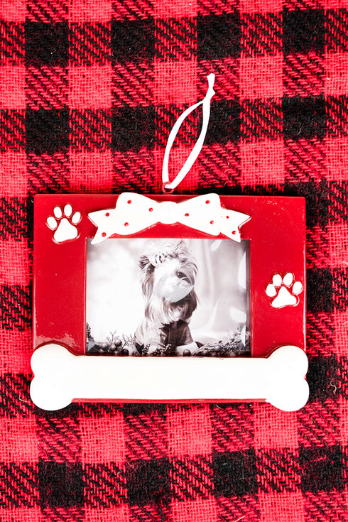 4.25 x 5.25 Dog Photo Frame Ornament