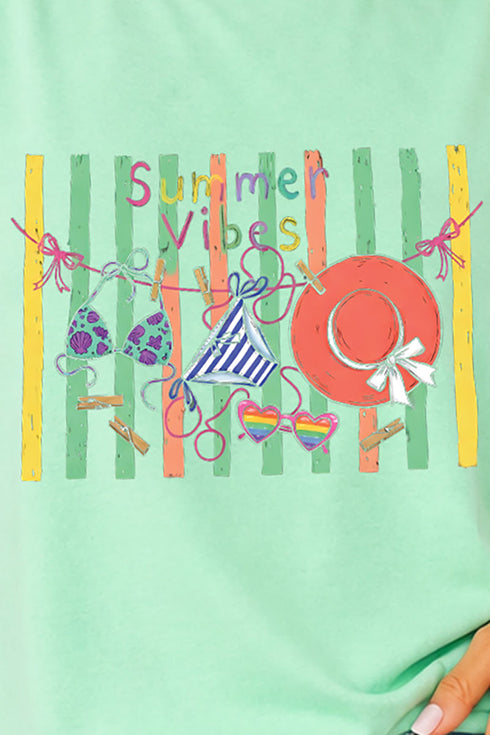 Bikini Summer Vibes Comfort Colors Cotton Tank Top