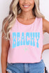 Coastal Beachy Leopard Comfort Colors Cotton Tank Top