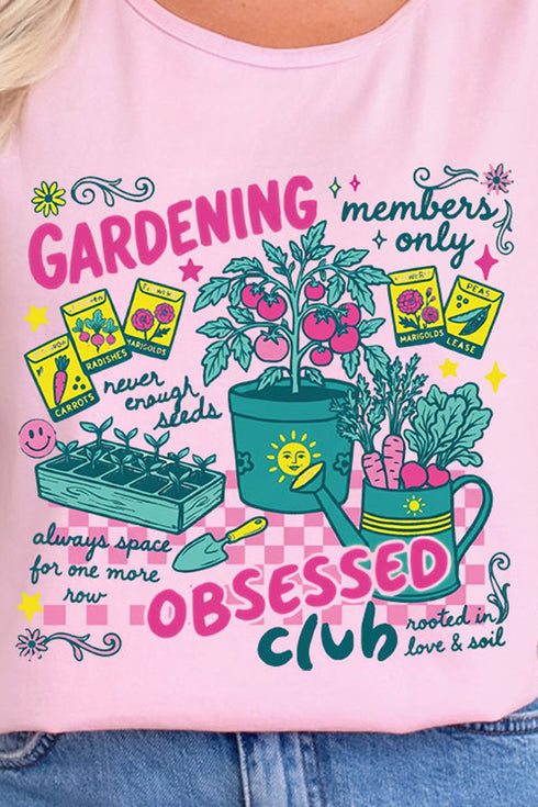 Gardening Club Comfort Colors Cotton Tank Top